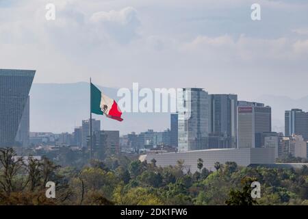 Mexico, 16 FÉVRIER 2017 - vue panoramique depuis le château de Chapultepec Banque D'Images