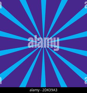 An abstract blue and purple sunburst background image. Banque D'Images