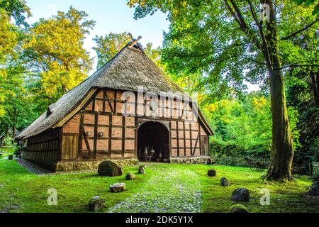 Allemagne, Basse-Saxe, Lueneburg Heath, ville de Walsrode. Musée de la santé Banque D'Images