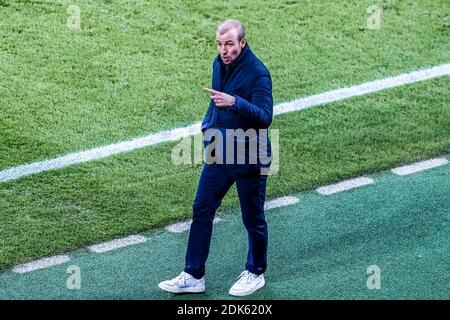 Leverkusen, BayArena, 13.12.20: Entraîneur Sebastian Hoeneß (Hoffenheim) gibt Anweisungen im Spiel 1. Bundesliga Bayer 04 Leverkusen vs. TSG 1899 Hoffenh Banque D'Images