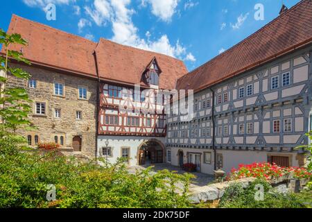 Allemagne, Bade-Wurtemberg, Bad Wimpfen. Ancien hôpital et centre d'informations touristiques Banque D'Images