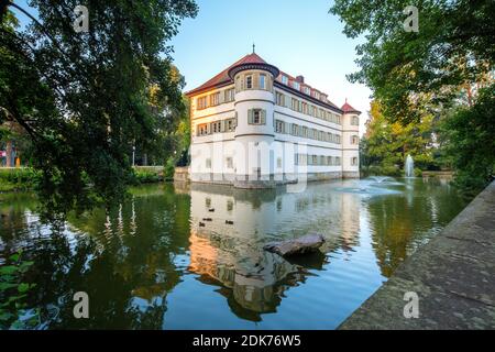 Allemagne, Bade-Wurtemberg, Bad Rappenau. Château amarré Banque D'Images