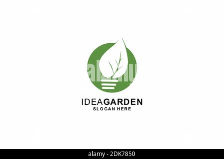 Idea bulbe Creative nature logo Template, Icon, Symbol, design Illustration de Vecteur