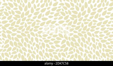 Sans couture, le motif est isolé. Vecteur horizontal arrière-plan des feuilles jaunes dispersées de manière chaotique. Pour les étiquettes, l'emballage ou le tissu. Illustration de Vecteur