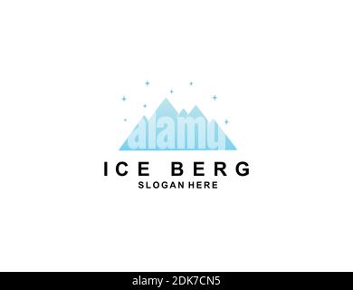Illustration de synbol du logo iceberg isolée sur fond blanc Illustration de Vecteur