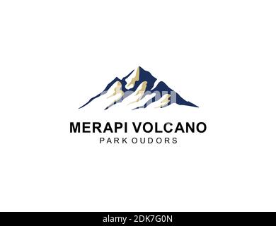 volcano mount logo icon symbol design inspiration Stock Vector