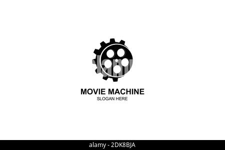 Film vidéo Cinéma production cinématographique logo Design Illustration de Vecteur