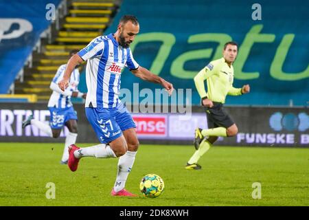 Odense, Danemark. 14 décembre 2020. Issam Jebali (7) d'OB observé pendant le match 3F Superliga entre Odense Boldklub et le FC Midtjylland au Parc d'énergie de la nature à Odense. (Crédit photo : Gonzales photo/Alamy Live News Banque D'Images