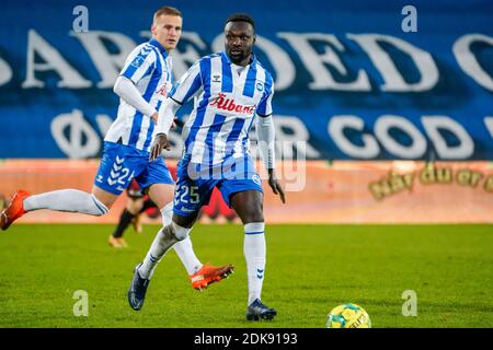 Odense, Danemark. 14 décembre 2020. Moses Otondo (25) d'OB vu pendant le 3F Superliga match entre Odense Boldklub et FC Midtjylland au Parc d'énergie de nature à Odense. (Crédit photo : Gonzales photo/Alamy Live News Banque D'Images