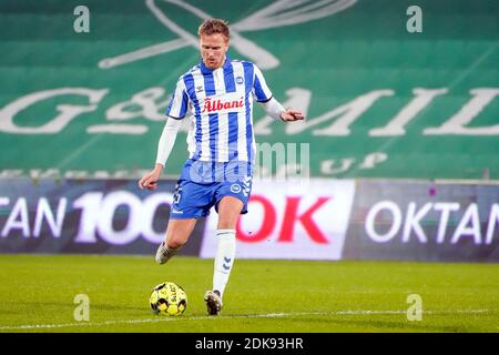 Odense, Danemark. 14 décembre 2020. Kasper Larsen (5) d'OB observé pendant le match 3F Superliga entre Odense Boldklub et FC Midtjylland au Parc d'énergie de nature à Odense. (Crédit photo : Gonzales photo/Alamy Live News Banque D'Images