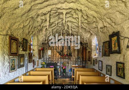 Allemagne, Bavière, haute-Bavière, quartier Erding, Pastetten, Chapelle de Lourdes, intérieur Banque D'Images