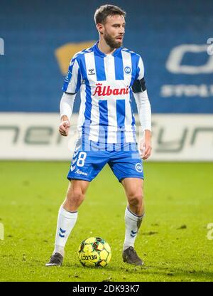 Odense, Danemark. 14 décembre 2020. Janus Drachmann (8) d'OB vu pendant le match 3F Superliga entre Odense Boldklub et FC Midtjylland au Parc d'énergie de nature à Odense. (Crédit photo : Gonzales photo/Alamy Live News Banque D'Images