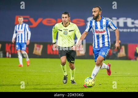 Odense, Danemark. 14 décembre 2020. Issam Jebali (7) d'OB observé pendant le match 3F Superliga entre Odense Boldklub et le FC Midtjylland au Parc d'énergie de la nature à Odense. (Crédit photo : Gonzales photo/Alamy Live News Banque D'Images