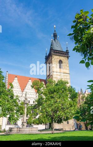 Praha, New Town Hall at Charles Square in Nove Mesto, New Town, Praha, Prag, Prague, Czech Stock Photo