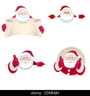 Ensemble de Noël drôle Illustration de Vecteur