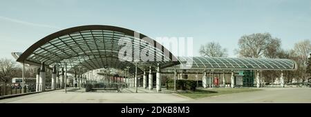 Station de métro Westfalenhallen, Dortmund, région de la Ruhr, Rhénanie-du-Nord-Westphalie, Allemagne, Europe Banque D'Images