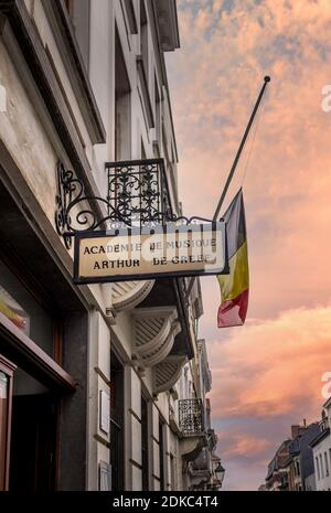 Lumière du soleil en Belgique Banque D'Images