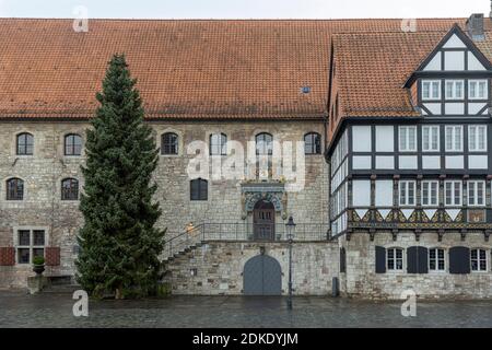 La ville de Braunschweig se prépare pour les vacances. Banque D'Images