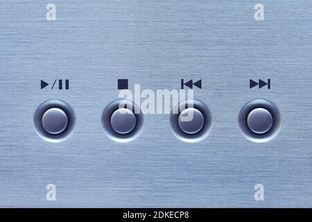 Bouton de lecture et de Pause Banque D'Images