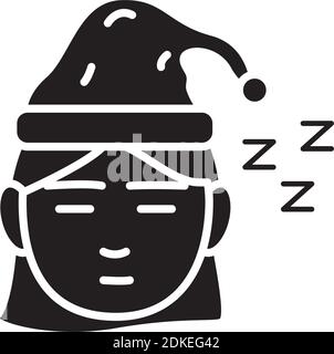 Femme tête avec insomnie z lettres silhouette style icône vecteur conception de l'illustration Illustration de Vecteur