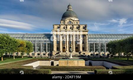 Chancellerie d'État bavaroise à Munich. Le gouvernement bavarois a déménagé dans sa nouvelle résidence officielle en 1993. Banque D'Images