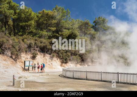 Wai-O-Tapu Thermal Wonderland, Rotorua, Bay of Plenty, North Island, New Zealand, Oceania Stock Photo