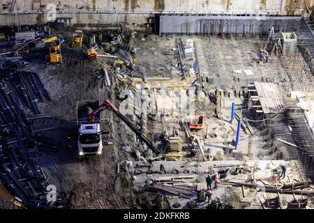 Vienne, chantier de construction, projet 'Danube Flats', 22. Donaustadt, Wien, Autriche Banque D'Images
