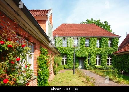 Maison historique dans Stolbergstrasse, Eutine, Schleswig-Holstein, Allemagne, Europe Banque D'Images