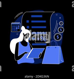 Illustration du vecteur de concept abstrait de report de paiement. Illustration de Vecteur