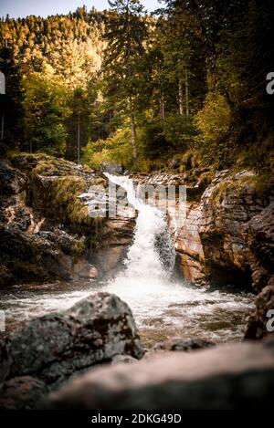 Kuhflucht waterfalls near Farchant, Germany, Bavaria, Garmisch-Partenkirchen Stock Photo