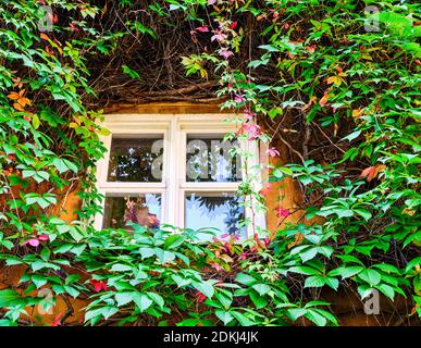 Fuggerei, sight, historical sight, historic old town, Bavaria, southern Germany Stock Photo