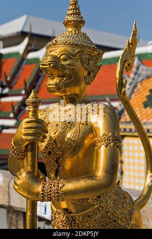 Apsonsi statue Wat Phra Kaew Palace Bangkok Thaïlande Banque D'Images