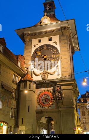 Tour de l'horloge Zytglogge Vieille Ville Berne Suisse Banque D'Images