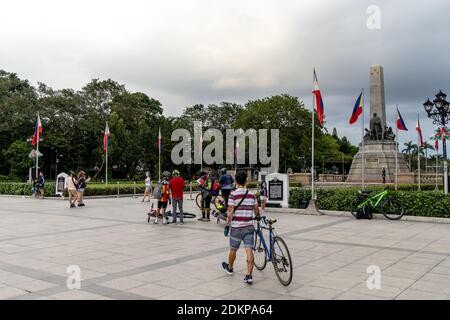 Dec 13, 2020 Dr. People taking commemorative photos at Jose Rizal National Monument Stock Photo