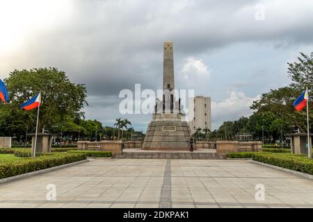 13 décembre 2020 Garde d'honneur le monument national du Dr Jose Rizal, Manille, Philippines Banque D'Images