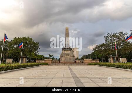 13 décembre 2020 Garde d'honneur le monument national du Dr Jose Rizal, Manille, Philippines Banque D'Images