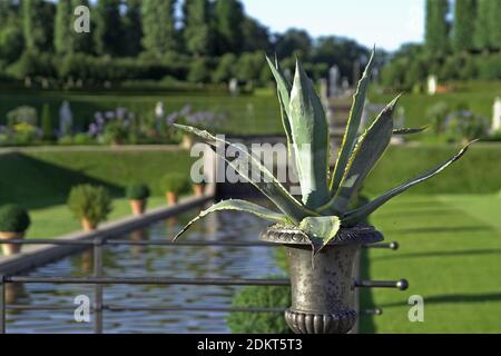 Danemark, Dänemark : Château de Frederiksborg, jardin de style baroque français. Schloss Frederiksborg; Frederiksborg Slot; Garten im französischen Barockstil. Banque D'Images