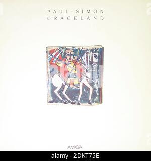 Paul Simon Graceland Amiga DDR - Vintage Vinyl Record couverture Banque D'Images