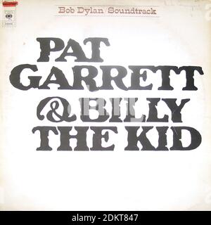 BOB DYLAN Pat Garrett et Billy The Kid Soundtrack - Housse Vintage Vinyl Record Banque D'Images