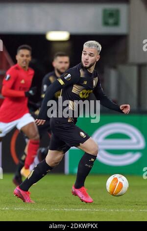 Nicolas Raskin de Standard Liège lors du match de l'UEFA Europa League Group D entre Standard Liège et SL Benfica au Stade Maurice Dufrasne le 10 décembre 2020 à Liège, Belgique. Photo par ABACAPRESS.COM Banque D'Images