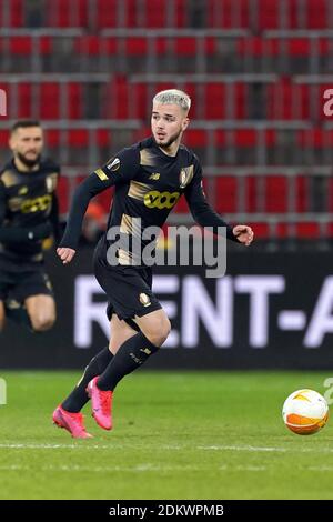 Nicolas Raskin de Standard Liège lors du match de l'UEFA Europa League Group D entre Standard Liège et SL Benfica au Stade Maurice Dufrasne le 10 décembre 2020 à Liège, Belgique. Photo par ABACAPRESS.COM Banque D'Images