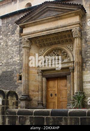 La porte de la cathédrale Saint-Vitus, Prague Banque D'Images