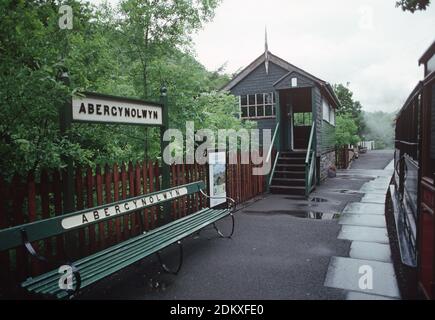 Chemin de fer de Talyllyn. Gare d'Abergynolwyn. Pays de Galles du milieu. Grande-Bretagne Banque D'Images