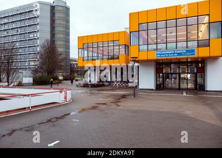 Campus déserté de l'Université de tu Dortmund pendant le shutdown Dans la crise de la COVID-19 Banque D'Images