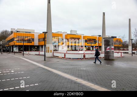 Campus déserté de l'Université de tu Dortmund pendant le shutdown Dans la crise de la COVID-19 Banque D'Images