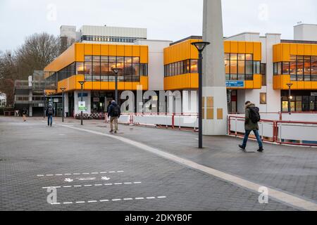 Campus déserté de l'Université de tu Dortmund pendant le shutdown Dans la crise de la COVID-19 Banque D'Images