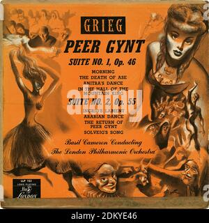 Peer Gynt Suites 1 et 2 - couverture de la collection Vintage Banque D'Images