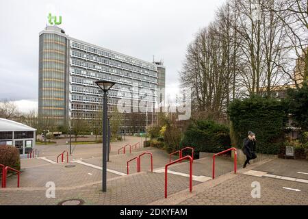 Campus déserté de l'Université de tu Dortmund pendant le shutdown Dans la crise de la COVID-19 Banque D'Images