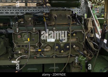 Émetteur récepteur Larkspur C42 système radio tactique VHF monté sur véhicule Utilisé par l'armée britannique des années 1950 jusqu'au années 1970 Banque D'Images