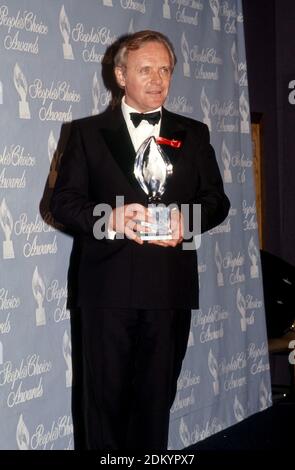 Anthony Hopkins à la 18e édition du People's Choice Awards, Universal City, CA, 17 mars 1992 / référence du dossier 34000-1165PLTHA Banque D'Images